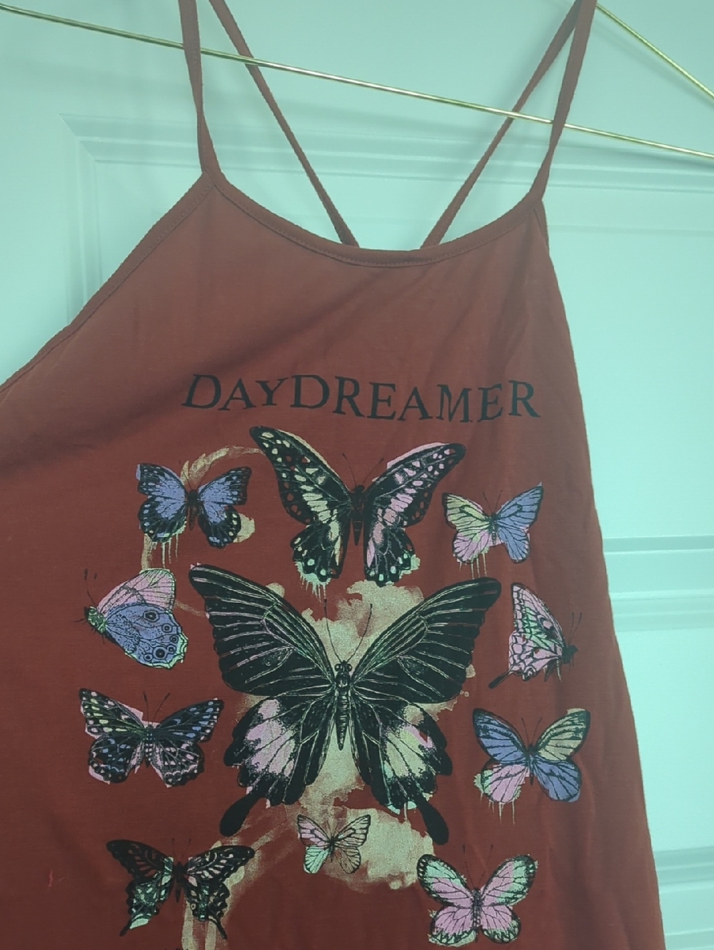 Daydreamer Rust Butterfly Graphic Cami P2P 22 L24